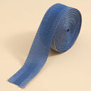 Instant Jean Repair Solution: Self-Adhesive Iron-On Edge Shortener for DIY Sewing  ourlum.com Blue 1m 