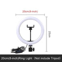 Professional Ring Light with Adjustable Tripod and Smartphone Holder