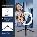 Professional Ring Light with Adjustable Tripod and Smartphone Holder