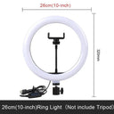 Professional Ring Light with Adjustable Tripod and Smartphone Holder