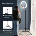 Professional Ring Light with Adjustable Tripod and Smartphone Holder