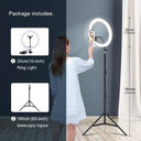 Professional Ring Light with Adjustable Tripod and Smartphone Holder