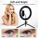 Professional Ring Light with Adjustable Tripod and Smartphone Holder