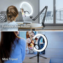 Professional Ring Light with Adjustable Tripod and Smartphone Holder