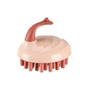 Silicone Hair Washing and Scalp Massage Brush with Enhanced Resilience  ourlum.com Pink Whale  