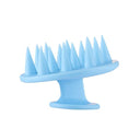 Silicone Hair Washing and Scalp Massage Brush with Enhanced Resilience  ourlum.com Blue-TypeB  