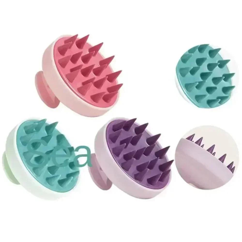 Silicone Scalp Massaging Brush for Hair Washing and Spa Experience  ourlum.com   
