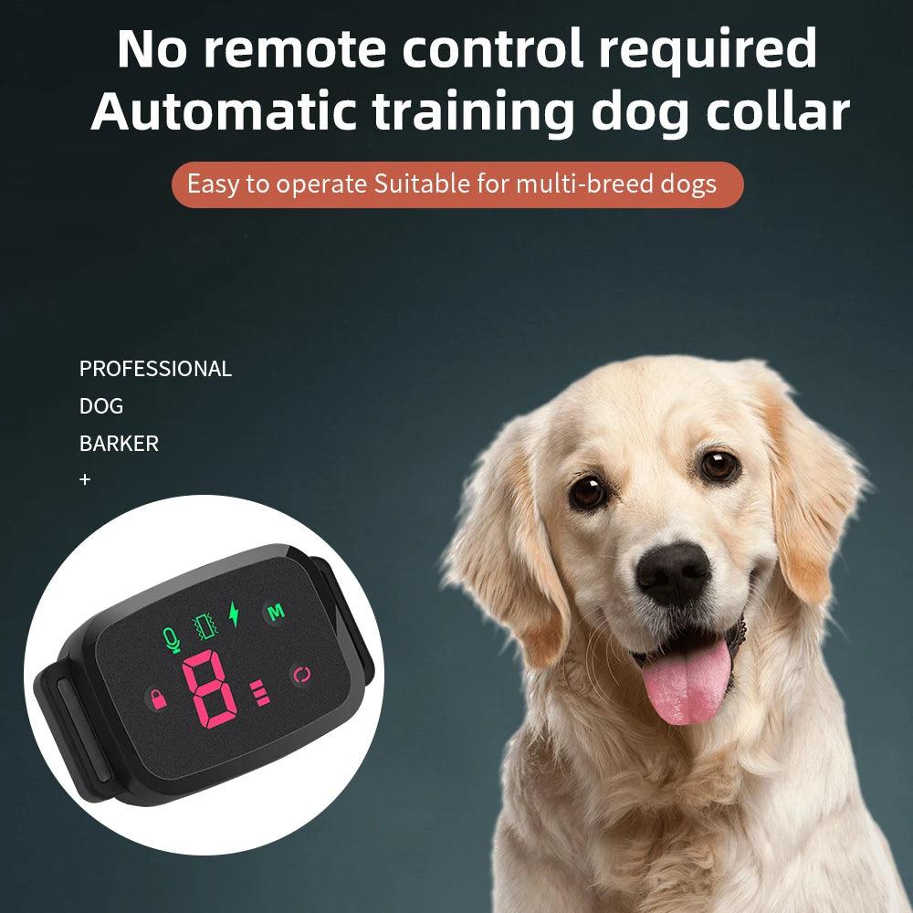 Advanced Anti-Bark Dog Collar with HD Digital Display - Rechargeable & Waterproof  ourlum.com   