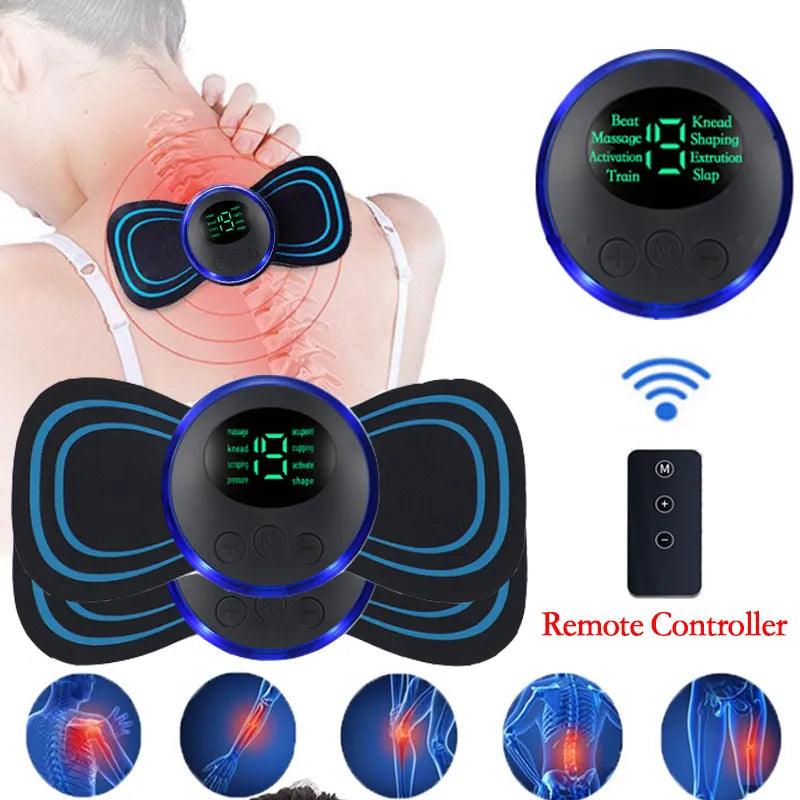 Portable Smart Electric Neck Massager with EMS Pulse Technology for Muscle Relaxation and Pain Relief  ourlum.com   