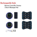 Portable Smart Electric Neck Massager with EMS Pulse Technology for Muscle Relaxation and Pain Relief  ourlum.com 2SET 6PAD 2CONTROLL United State 