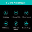 Portable Smart Electric Neck Massager with EMS Pulse Technology for Muscle Relaxation and Pain Relief  ourlum.com   