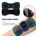 Portable Smart Electric Neck Massager with EMS Pulse Technology for Muscle Relaxation and Pain Relief  ourlum.com   