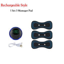 Portable Smart Electric Neck Massager with EMS Pulse Technology for Muscle Relaxation and Pain Relief  ourlum.com 1SET 3PAD United State 