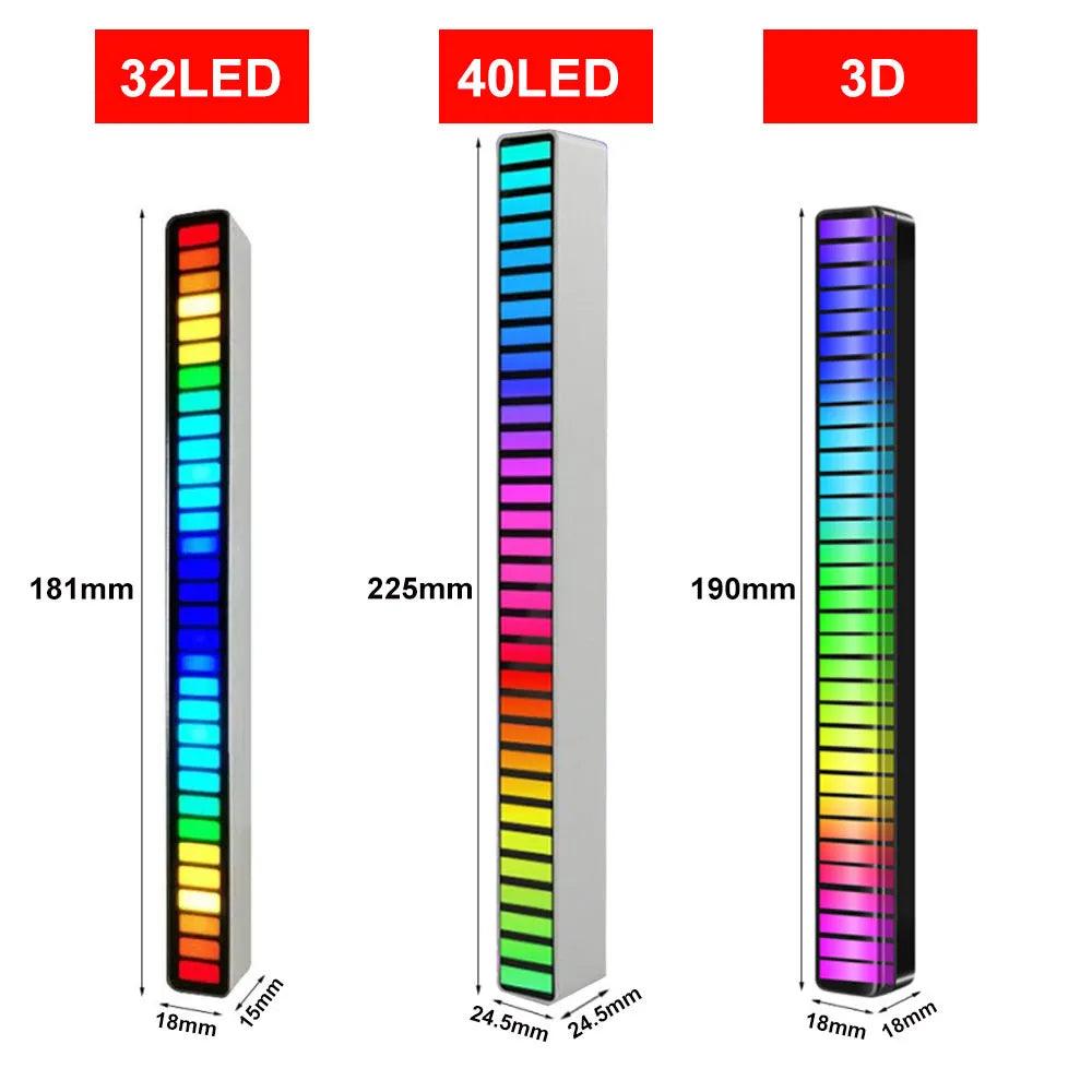 Dynamic RGB Music Sync LED Light with Voice Control for Gaming Desktop Decor  ourlum.com   