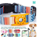 Adjustable Digital Print Pet Collar with Airtag Holder - Choose from S/M/L Sizes for Dogs and Cats  ourlum.com -M2  