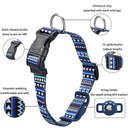 Adjustable Digital Print Pet Collar with Airtag Holder - Choose from S/M/L Sizes for Dogs and Cats  ourlum.com   