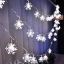 Enchanting Snowflake Christmas LED Light Decoration Set for Festive Home Decor and Gifts  ourlum.com white 1.5M 10LED 