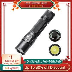 Sofirn SP35T Tactical Flashlight: Rechargeable Torch for Outdoor Adventures