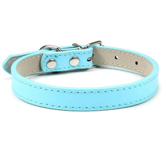 Luxury Leather Pet Collar: Stylish Adjustable Neck Strap for Dogs and Cats - Elegant and Safe Neckwear