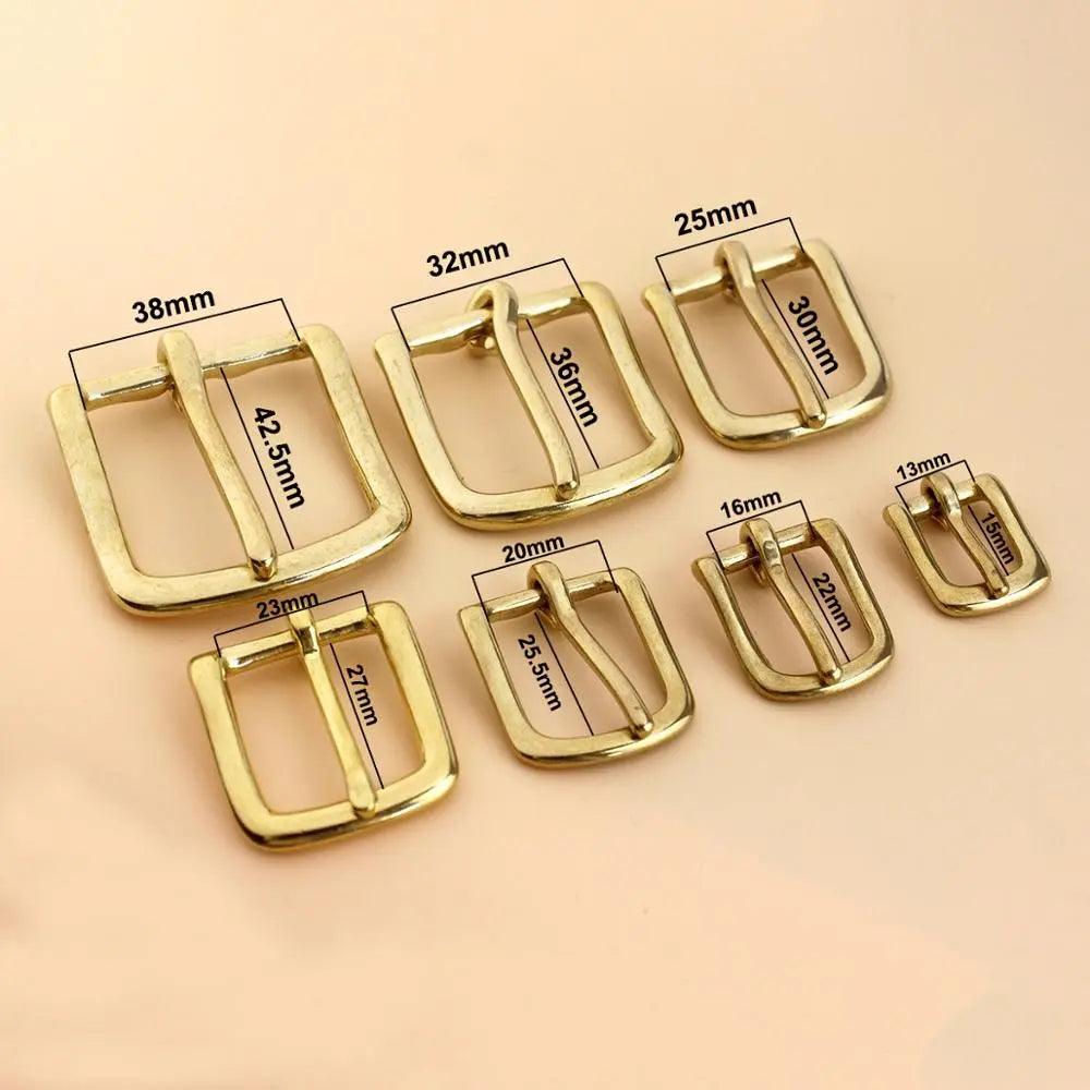 Brass Belt Buckle End Bar Single Pin for Leather Craft & Accessories  ourlum.com   