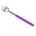 Extendable Stainless Steel Back Scratcher Claw Massager Massage Tool  ourlum.com purple A  