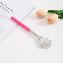 Extendable Stainless Steel Back Scratcher Claw Massager Massage Tool  ourlum.com pink B  