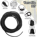 Elastic Rope Bundle - Premium White & Black Sewing Elastic with Multiple Diameter Options and Lengths  ourlum.com   