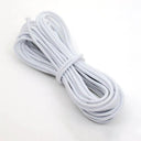 Elastic Rope Bundle - Premium White & Black Sewing Elastic with Multiple Diameter Options and Lengths  ourlum.com White 1mm  5meters 