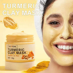 Anti-Wrinkle. Radiant Turmeric Clay Mask: Ultimate Glow for Luminous Skin