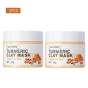 Radiant Skin Turmeric Clay Mask for Glowing Complexion  ourlum.com 2pcs  