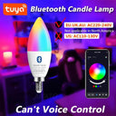 Smart Crystal Candle Lamps with Music Sync and Remote Control  ourlum.com BT E14 Lamps 220V Yes 5w