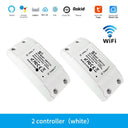 Smart WiFi Switch with Voice Control and Timer Function - Compatible with Alexa, Google Home  ourlum.com WIFI Breaker 2Pc-W 100-240V 