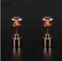 LED Light Up Stud Earrings for Boys and Girls - Festive Glow-in-the-Dark Jewelry  ourlum.com 2PCS Orange  