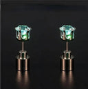 LED Light Up Stud Earrings for Boys and Girls - Festive Glow-in-the-Dark Jewelry  ourlum.com 2PCS  Multicolour  