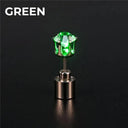 LED Light Up Stud Earrings for Boys and Girls - Festive Glow-in-the-Dark Jewelry  ourlum.com 1PCS Green  