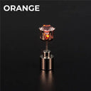 LED Light Up Stud Earrings for Boys and Girls - Festive Glow-in-the-Dark Jewelry  ourlum.com 1PCS Orange  