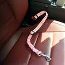 Dog Car Safety Belt with Reflective Nylon Material for Small to Large Dogs  ourlum.com Pink 50-75cm 2.5cm 