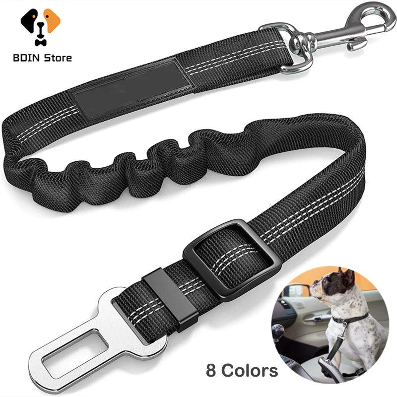 Enhanced Pet Safety Seat Belt for Cars with Reflective Nylon Strap  ourlum.com   