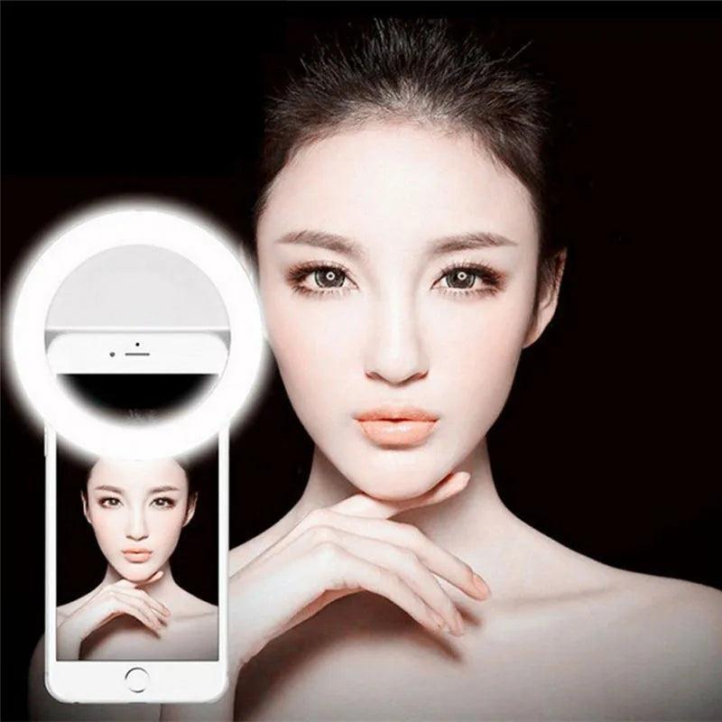 Illuminate Pro LED Selfie Ring Light Clip-On Lamp for Mobile Phones  ourlum.com   