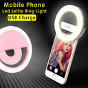 Adjustable LED Selfie Ring Light for iPhone Samsung Huawei