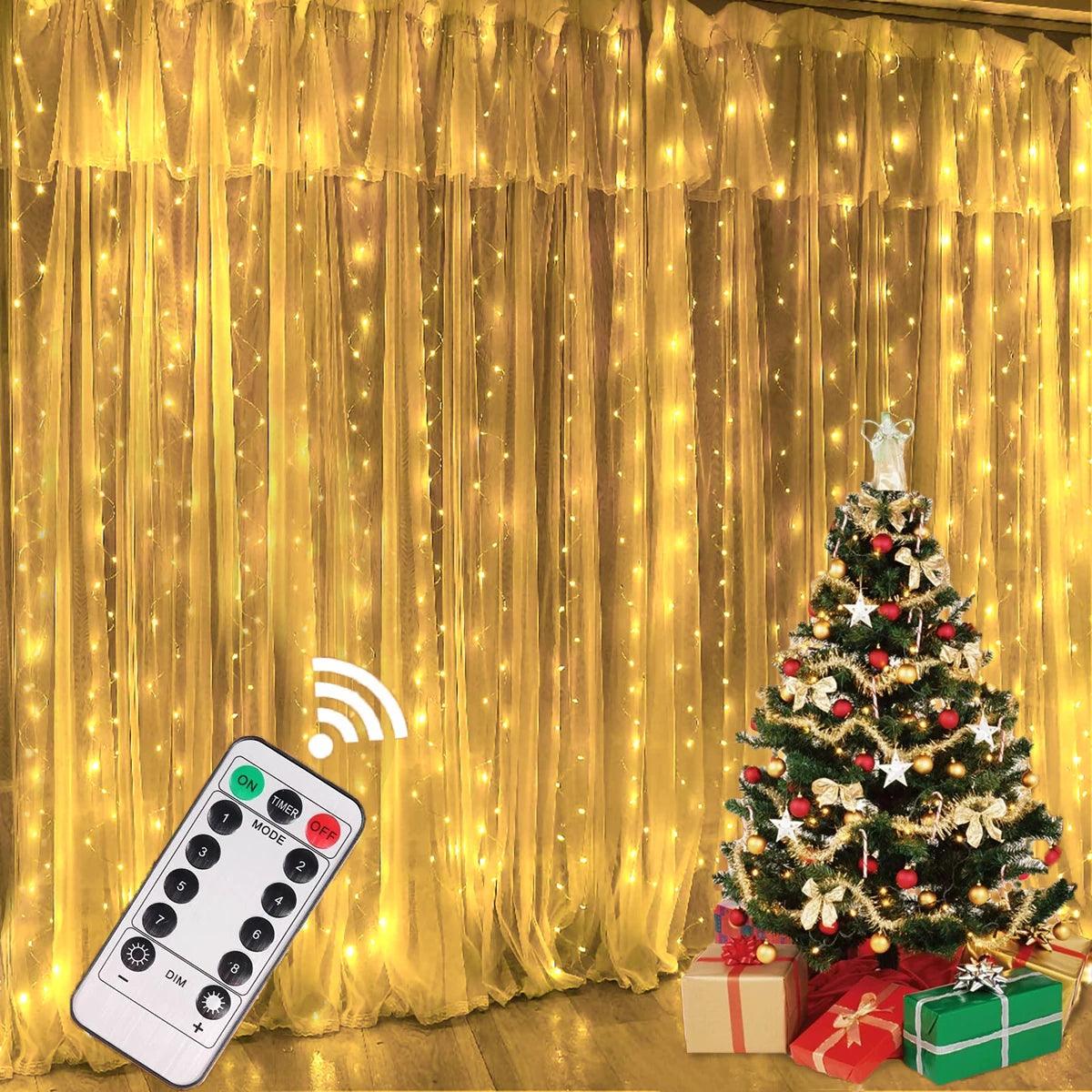Enchanting USB LED Curtain Garland for Christmas, Holidays, and Weddings  ourlum.com   