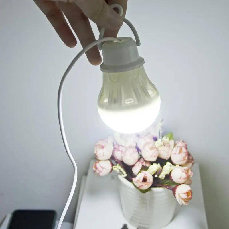 Portable USB LED Light Bulb for Camping & Study - Multi-Functional Mini Lamp with Adjustable Light  ourlum.com   
