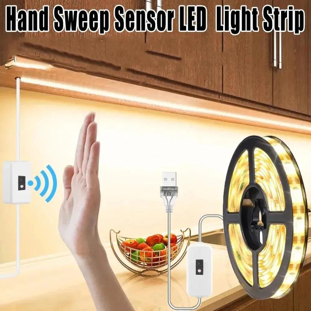 Motion Sensor LED Strip Lights with Hand Wave Control - Energy Efficient Lighting  ourlum.com   