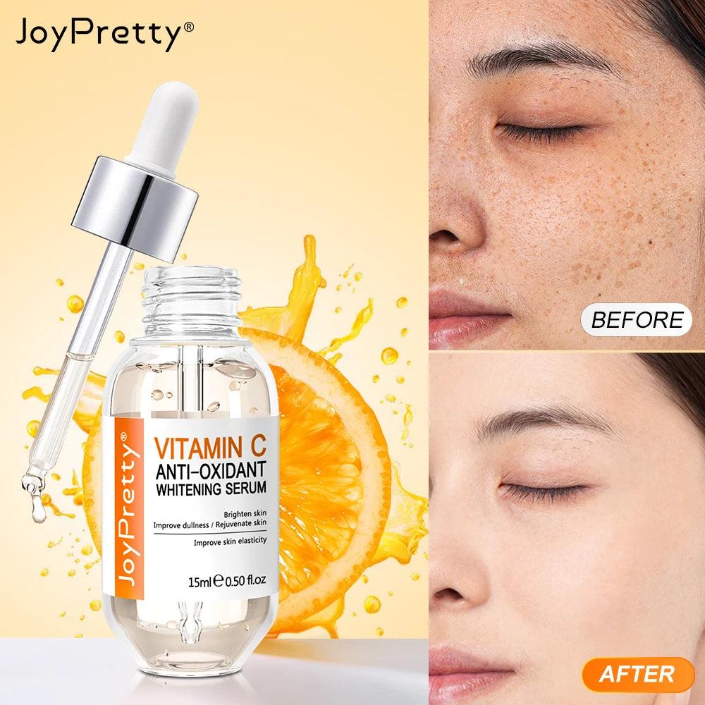 Skin Brightening Vitamin C Serum with Hyaluronic Acid and Niacinamide  ourlum.com   