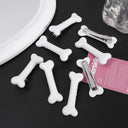 Lovely White Bone Hairpin Set Stylish Clips for Trendsetters