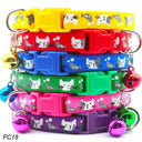 Bulk Pack of 100 Dog Collar With Bells Adjustable Necklace - Pet Shop Rabbit Neck Strap  ourlum.com FC18 100Pcs MixColor 