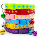 Bulk Pack of 100 Dog Collar With Bells Adjustable Necklace - Pet Shop Rabbit Neck Strap  ourlum.com SY12-C 100Pcs MixColor 