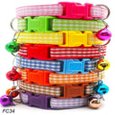 Bulk Pack of 100 Dog Collar With Bells Adjustable Necklace - Pet Shop Rabbit Neck Strap  ourlum.com FC34 100Pcs MixColor 