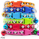 Bulk Pack of 100 Dog Collar With Bells Adjustable Necklace - Pet Shop Rabbit Neck Strap  ourlum.com FC42 100Pcs MixColor 