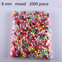 Pack 8mm Soft Pompoms Assortment for DIY Crafts and Decor  ourlum.com 2000 piece mixed  